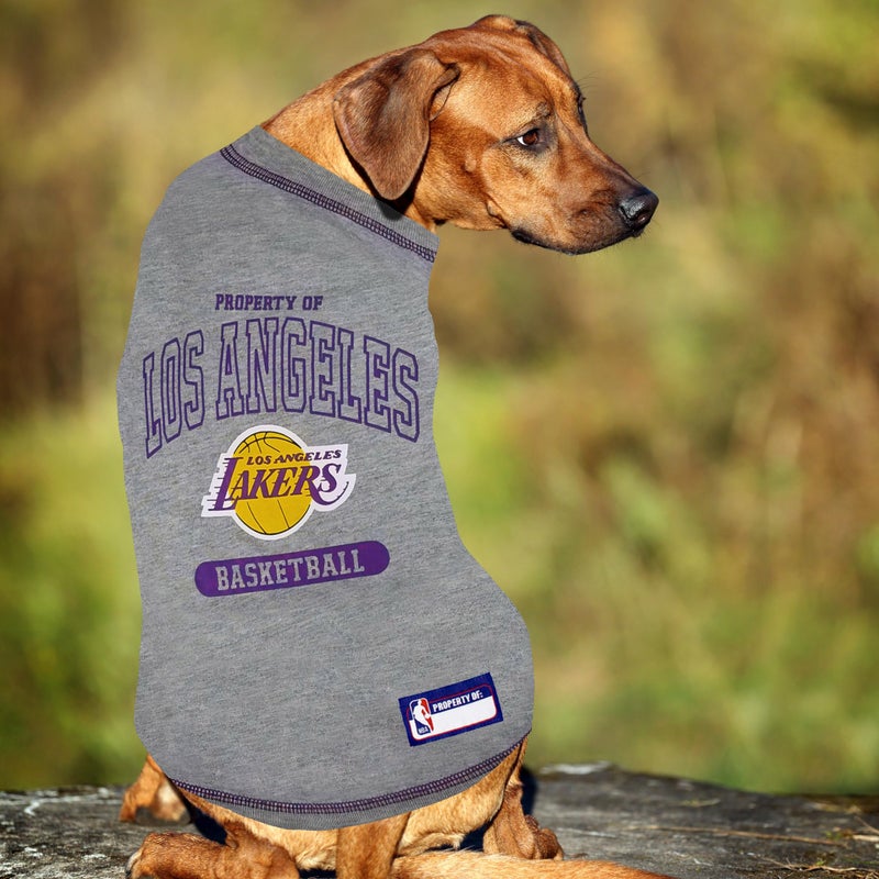 Pets First NBA Licensed Hoodies & T-shirt for Dogs & Cats, Los Angeles Lakers, Medium - Image 3